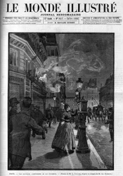 I nuovi allarmi antincendio a Parigi nel 1888. Copertina di 