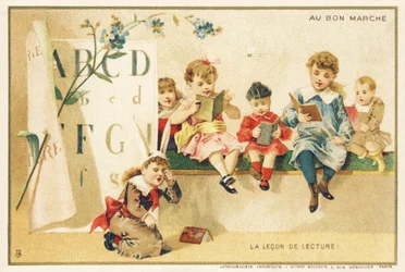 La lezione di lettura, Parigi, c.1900