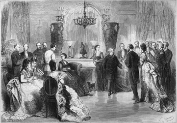 Il salone di Adolphe Thiers (1797-1877) al Chalet Cordier de Trouville