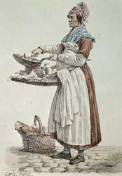 Il venditore di salsicce, stampa, Francia