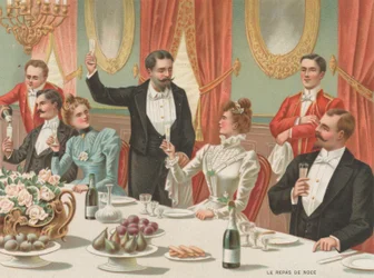 Il pranzo di nozze (chromolitho)