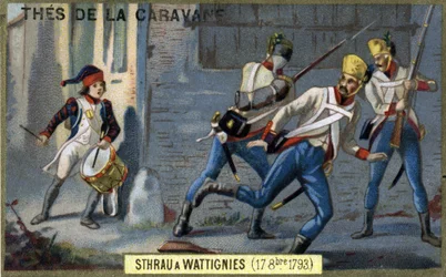 Il giovane tamburino Sthrau cade da eroe durante la Battaglia di Wattignies il 16 ottobre