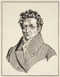 Thenard, illustrazione da Histoire de la Nation Francaise, Sciences, Volumi I & II, di Gabriel Hanotaux, 1924