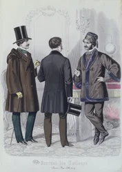 Tre giovani eleganti, dicembre 1856