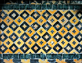 Piastrelle della cappella di San Cucufate