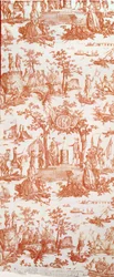 Toile de Jouy, che illustra la Festa della Federazione il 14 luglio 1790 al Champs de Mars