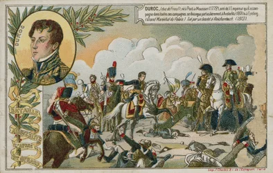 Carta commerciale con immagine della Battaglia di Austerlitz