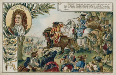 Carta commerciale con immagine della Battaglia di Marsaglia