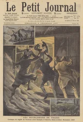 Ladri di treni (litografia a colori)