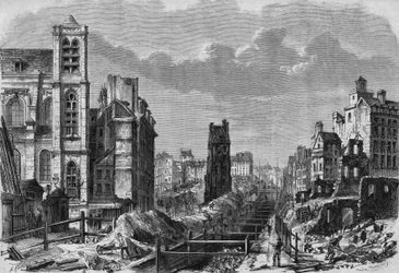 Trasformazioni di Parigi sotto il Secondo Impero, Parigi haussmanniana: lavori della montagna di Santa Genoveffa