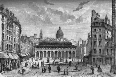 Trasformazioni di Parigi sotto il Secondo Impero, Parigi haussmanniana: vista del mercato dei Carmes e dell