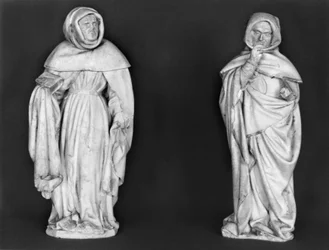 Due piangenti, dalla tomba di Duc Jean de Berry (1340-1416) c.1450-53 (alabastro)