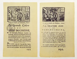 Due pagine da La Grande Colere de Pere Duchesne, 1792