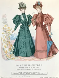 Due donne, da La Mode Illustrée, 1895