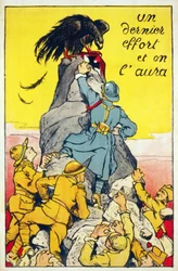 Un ultimo sforzo e avremo il pub. Parigi 1918 circa (litografia a colori)