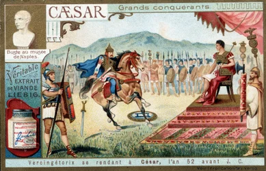 Vercingetorige si arrende a Cesare, nell