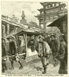 Il viceré Li Hongzhang lascia Pechino durante la Prima guerra sino-giapponese