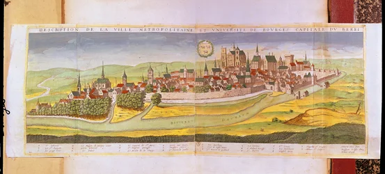 Veduta di Bourges e dell