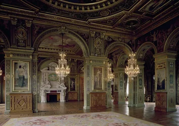 Veduta della Salle des Arts, dopo il 1871