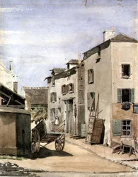 Veduta della città di Clamart, Francia