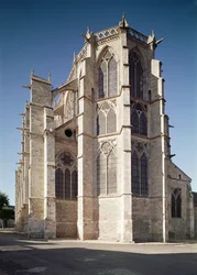 Veduta del chevet della chiesa, costruita 1260-1320