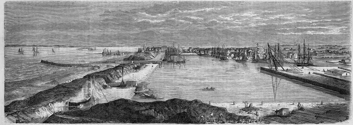 Veduta della città di Saint Nazaire (Loire Atlantique, 44)
