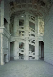 Veduta della scala principale, 1519-46
