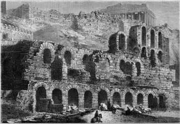 Vista delle rovine dell