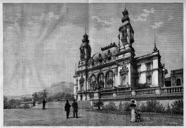 Veduta esterna del casinò di Monte Carlo (Monte-Carlo).