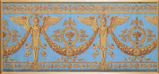 Fregio di carta da parati dal periodo del Consolato, c.1800