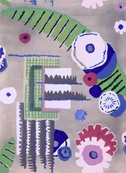 Design per carta da parati di Maison Hans et Fils, pub. 1930