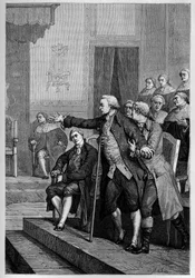 William Pitt il Giovane (1759-1806) che si rivolge alla Camera dei Comuni
