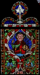 Vetrata N-chapA raffigurante Cristo
