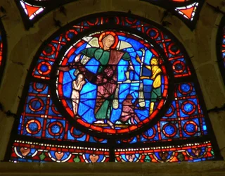 Finestra Ww raffigurante San Michele