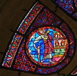 Finestra Ww raffigurante San Pietro con la chiave del cielo