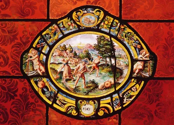 Vetrata raffigurante Maggio, da Montigny
