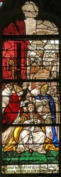 Finestra raffigurante Scena dalla vita di San Vast