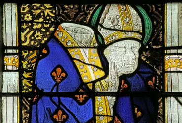 Vetrata raffigurante San Dionigi