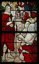 Vetrata raffigurante la Discesa agli Inferi, 1505-10