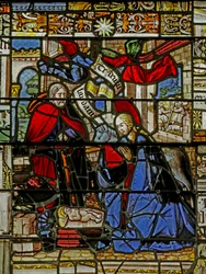 Vetrata raffigurante la Natività