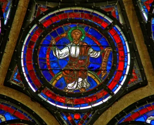 Finestra w100 che raffigura San Bartolomeo