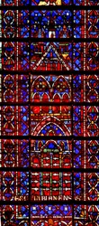 Finestra w105 raffigurante la cattedrale di Amiens