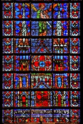 Finestra w107 raffigurante la cattedrale di Therouanne