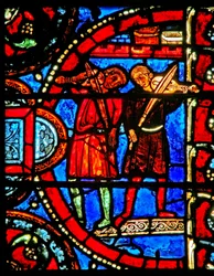 Scena dalla storia del Figliol Prodigo: i musicisti si esercitano prima del ritorno del figlio