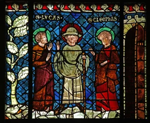 Incontro con Cristo sulla strada per Emmaus: San Luca e San Cleofa