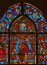 Cristo con lo Spirito Santo, Isacco e Manasse