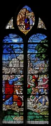 Finestra w1 raffigurante la Manna dal cielo