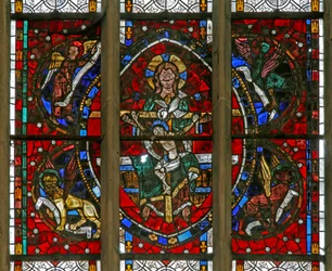 Trinità circondata dagli emblemi degli Evangelisti