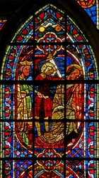 Finestra w204 raffigurante la morte di San Paolo