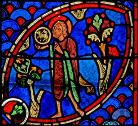 Finestra w20 raffigurante San Giovanni Battista: Ecce Agnus Dei